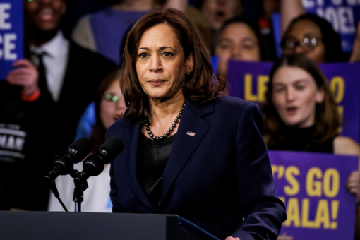 Kamala Harris says ‘democracy is intact’ after Democrats warned ‘democracy is on the ballot’