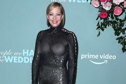 Allison Janney’s see-through surprise; 62-year-old goes sheer at ‘The People We Hate at the Wedding’ premiere