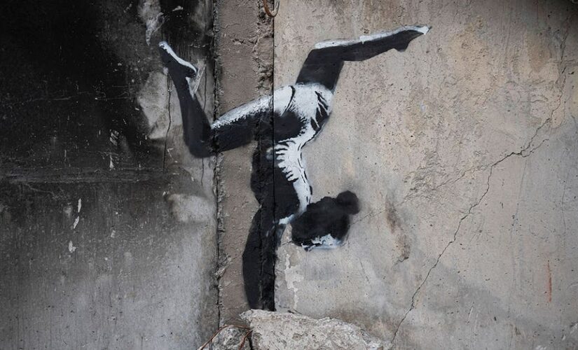 Banksy unveils new mural in Ukraine among country’s war ruins