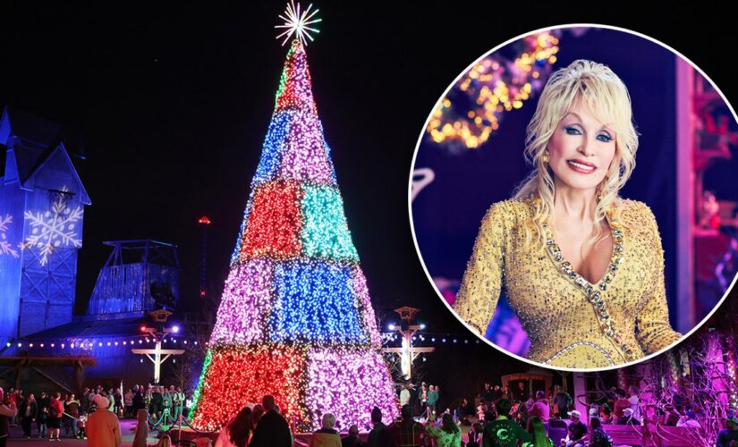 Dolly Parton brings Christmas joy to Dollywood theme park