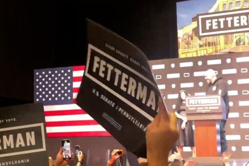 Watch Fetterman supporters celebrate projected victory in Pennsylvania