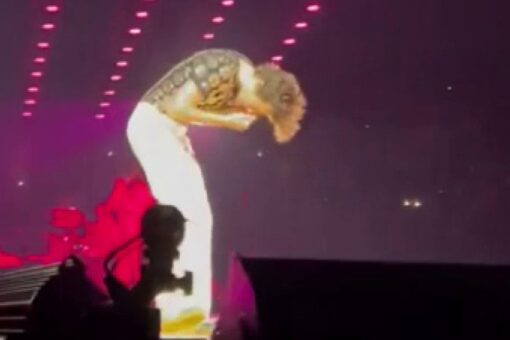 Harry Styles hit in face with flying objects during Los Angeles concert, video shows