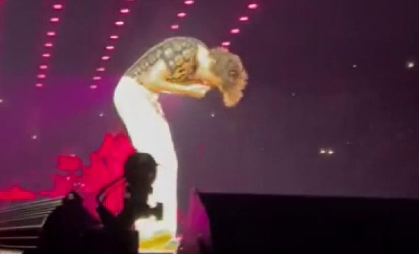 Harry Styles hit in face with flying objects during Los Angeles concert, video shows