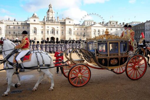 Prince William, Kate Middleton back in royal carriage for procession with King Charles, Queen Consort Camilla