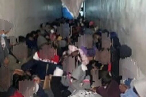 Mexican authorities stop tractor-trailer crammed with more than 120 illegal migrants