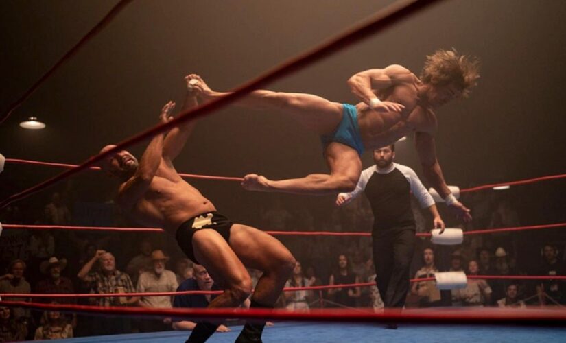 Ripped Zac Efron serves dropkick in wrestling ring with first-look photo in movie about pro Kevin Von Erich