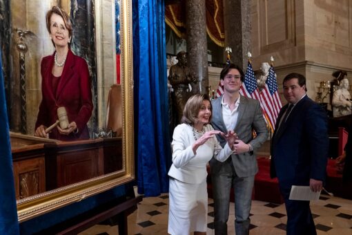 House Speaker Nancy Pelosi official portrait unveiled during ceremony on Capitol Hill