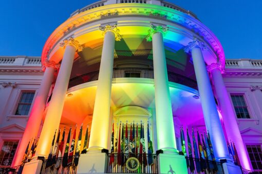 White House glows rainbow colors after Biden signs Respect For Marriage Act