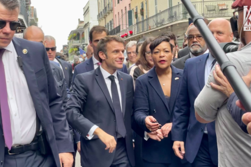 French President Macron continues American tour in New Orleans