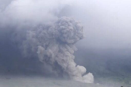 Indonesian volcano erupts, releasing river of lava