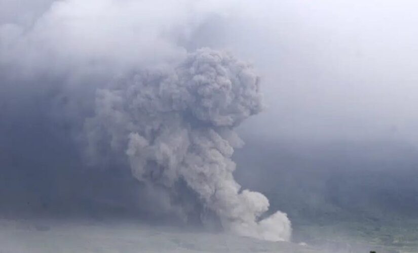 Indonesian volcano erupts, releasing river of lava