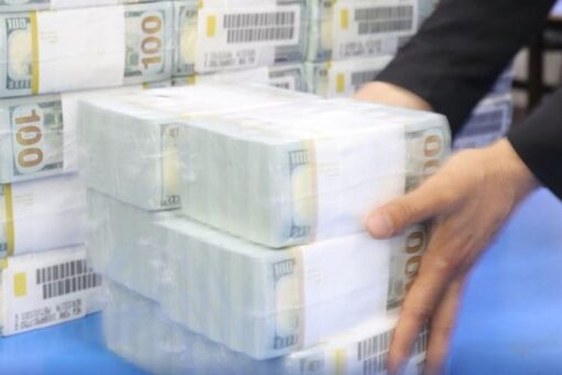 Afghanistan’s Taliban displays pallets of cash received for ‘humanitarian aid’