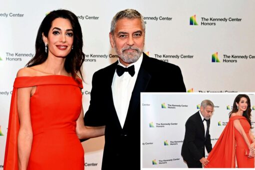 George Clooney helps wife Amal steal the show at Kennedy Center where he’s honored