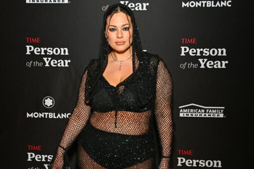 Ashley Graham leaves little to the imagination as model flaunts sheer look on red carpet