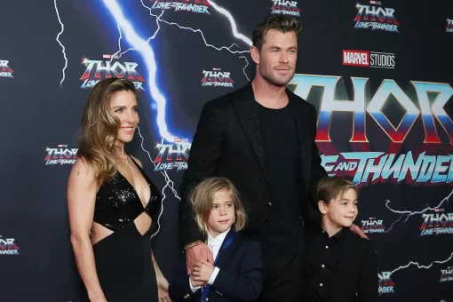 Chris Hemsworth posts wholesome video decorating the Christmas tree with wife Elsa Pataky on his shoulders