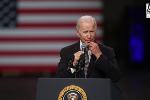 Biden directed offstage by child after Toys for Tots remarks