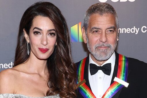 George Clooney says twins ‘don’t really care’ he’s a star at Kennedy Center Honors with wife Amal Clooney