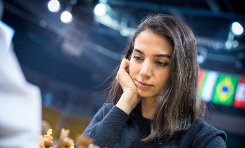 Female Iranian chess player competes at tournament without wearing hijab