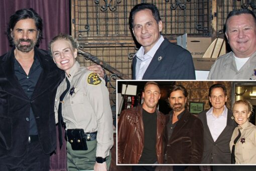 John Stamos helps LA sheriff’s recruits injured in wrong-way crash