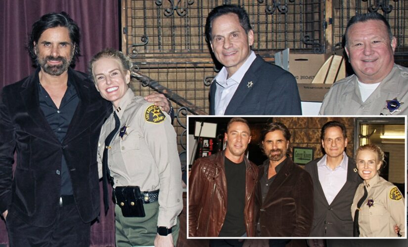 John Stamos helps LA sheriff’s recruits injured in wrong-way crash