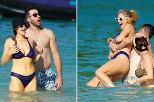 Kate Upton and Justin Verlander splash around in St. Barts after massive New York Mets contract