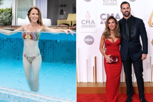 ‘Bachelorette’ star Trista Sutter, 50, stuns in swimsuit, Jessie James Decker jokes husband’s abs are ‘fake’