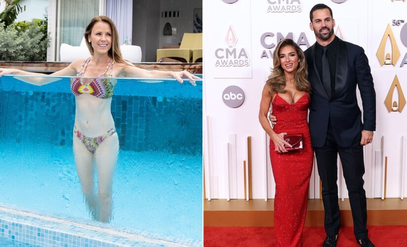 ‘Bachelorette’ star Trista Sutter, 50, stuns in swimsuit, Jessie James Decker jokes husband’s abs are ‘fake’