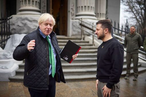 Boris Johnson makes surprise visit to war-torn Ukraine to meet with President Zelenskyy, pledge help