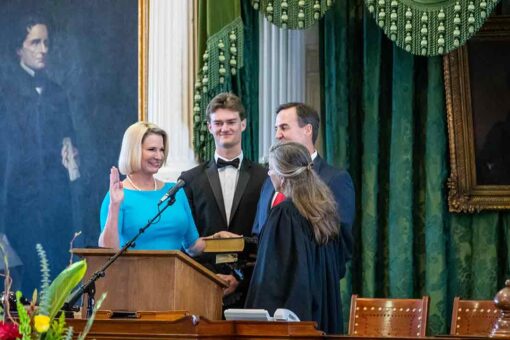 Texas Land Commissioner Dawn Buckingham makes history as first woman in role managing Alamo, veterans programs