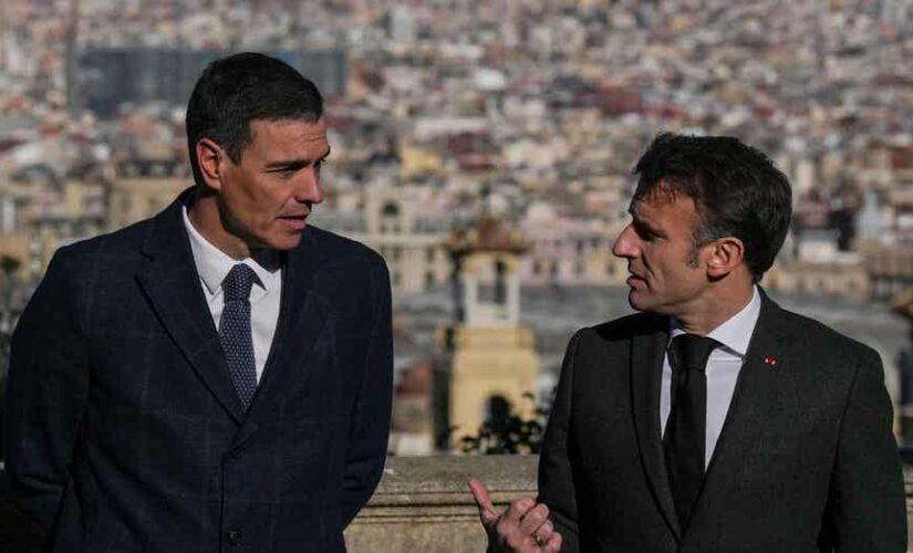 French President Emmanuel Macron, Spanish Prime Minister Pedro S?nchez sign friendship treaty in Barcelona