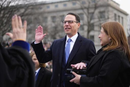 Pennsylvania Democrat Josh Shapiro takes oath of office to become the state’s 48th governor