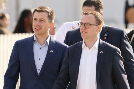Pete Buttigieg brought husband Chasten on military aircraft to attend sporting event in Netherlands