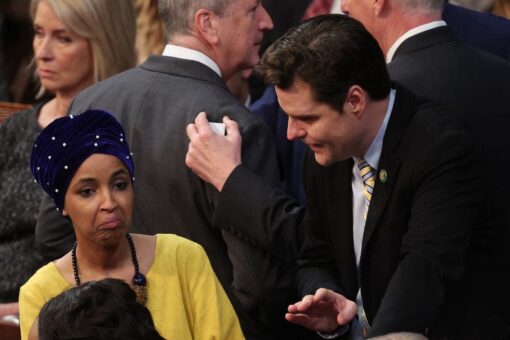Gaetz gets cozy with Democrats on the House floor as he tries to prevent McCarthy speakership