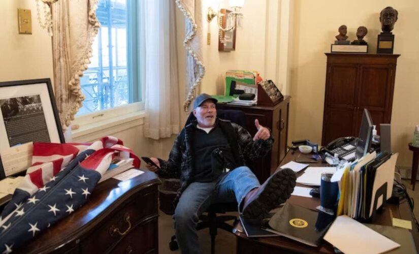 Capitol rioter who put feet on Pelosi’s desk regrets his ‘crass’ actions that brought ‘misery’ to family