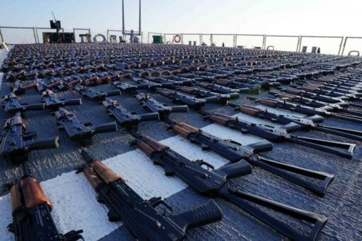 US Navy halts Iranian smuggling vessel, finds over 2,000 assault rifles