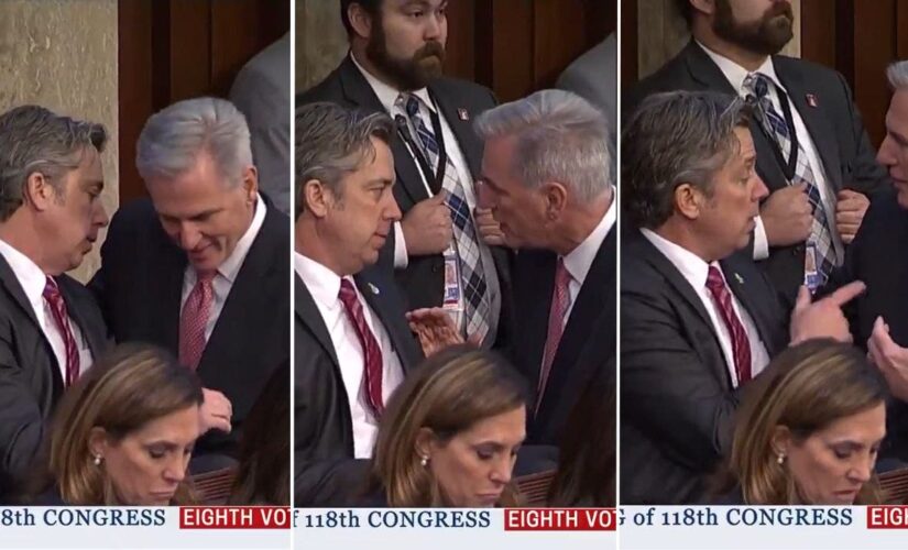 Kevin McCarthy spotted in heated discussion with GOP holdout amid House speaker vote gridlock