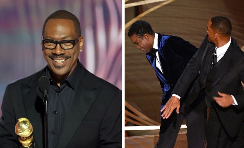 Eddie Murphy jokes about Will Smith’s infamous Oscars slap while being honored at the 2023 Golden Globes