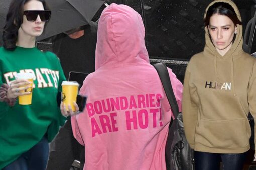 Alec Baldwin gets support from Hilaria in new photos as she wears ‘boundaries’ top amid his criminal charges