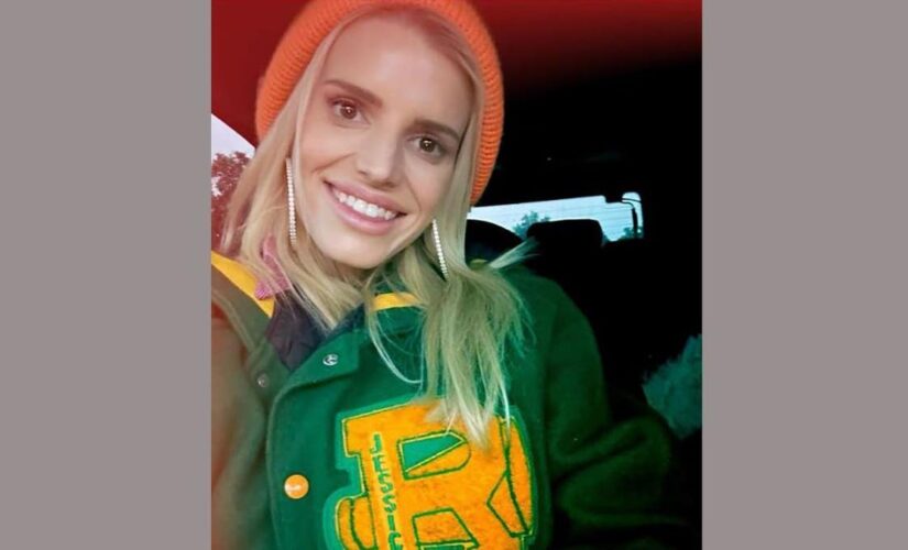 Jessica Simpson shares photo after finding her 8th grade cheerleading letterman jacket