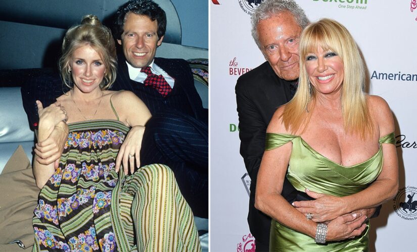 Suzanne Somers says she’s ‘still smiling’ after 55 years with Alan Hamel as she shares then-and-now photos