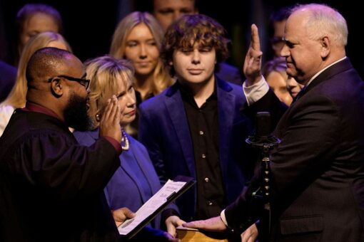 MN Gov. Walz addresses state after being sworn in for second term
